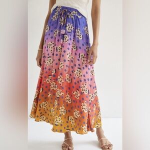 FARM Rio for Anthropologie Tropical Maxi Skirt XL